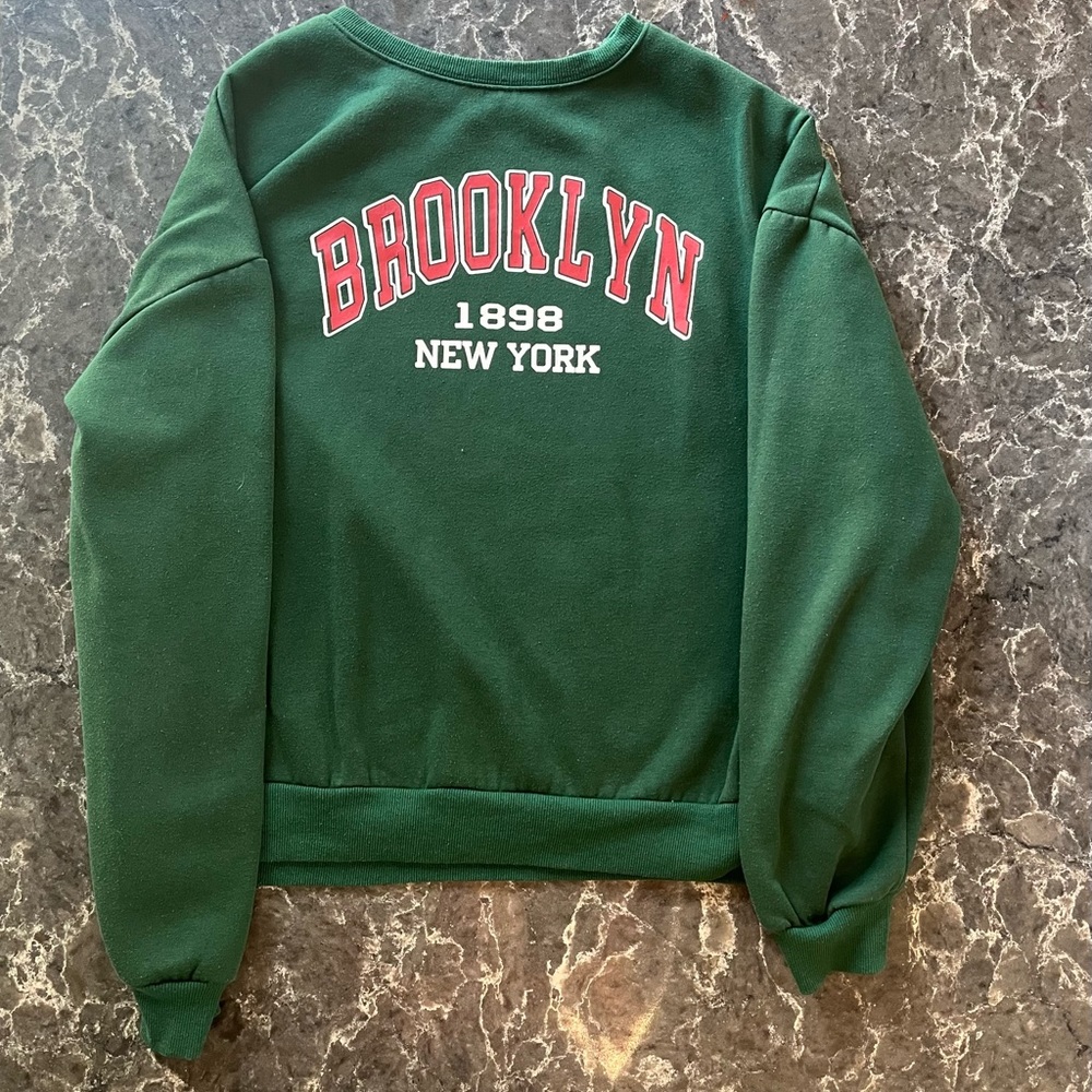 Medium Sized Green Brooklyn Crewneck